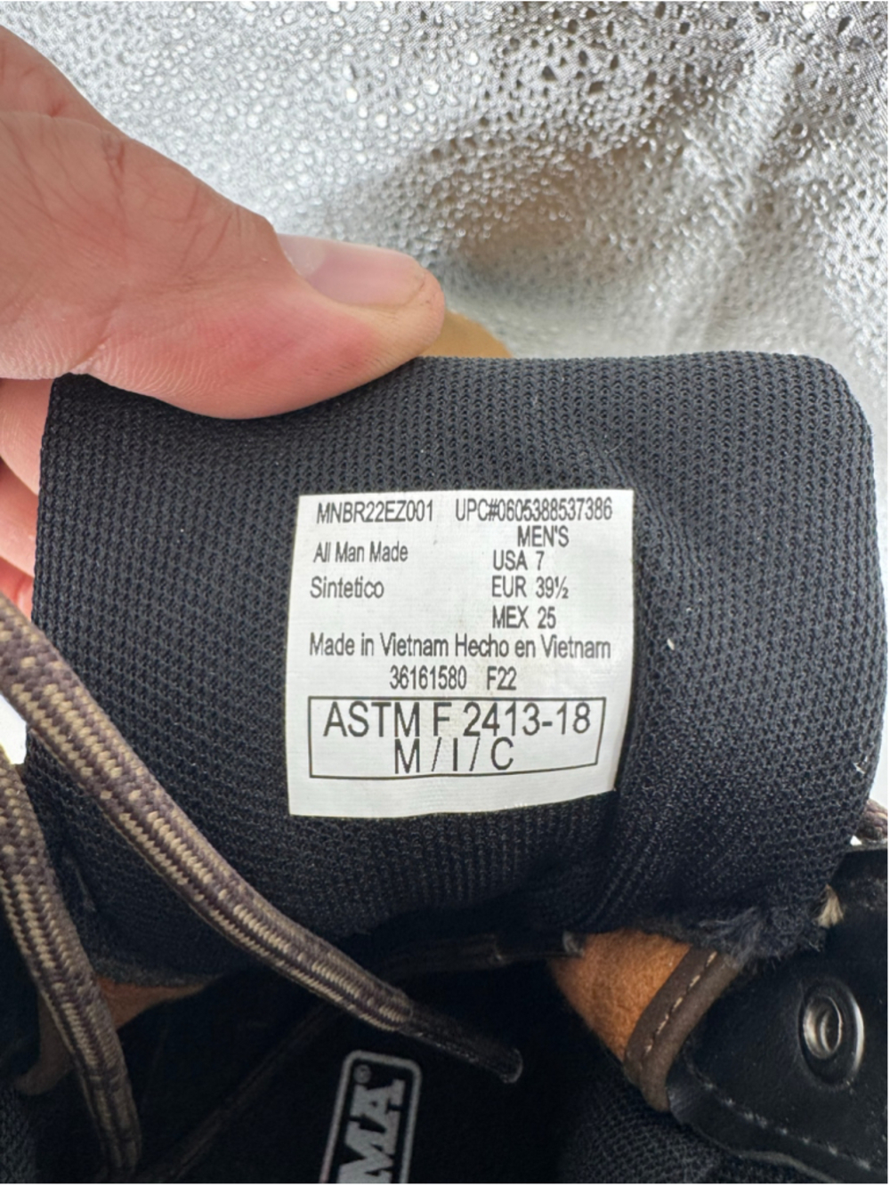 Men's Brahma Steel Toe Work Boots Brown and Black - Picture 10 of 10